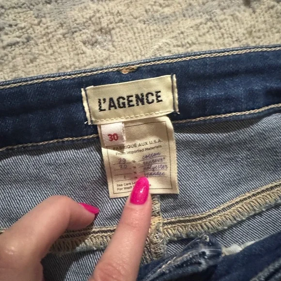 L'AGENCE Margot High-Rise Skinny Jeans 30 - Picture 7 of 9